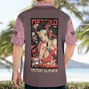 Kamado Nezuko Demon Slayer Hawaiian Shirt Anime 4