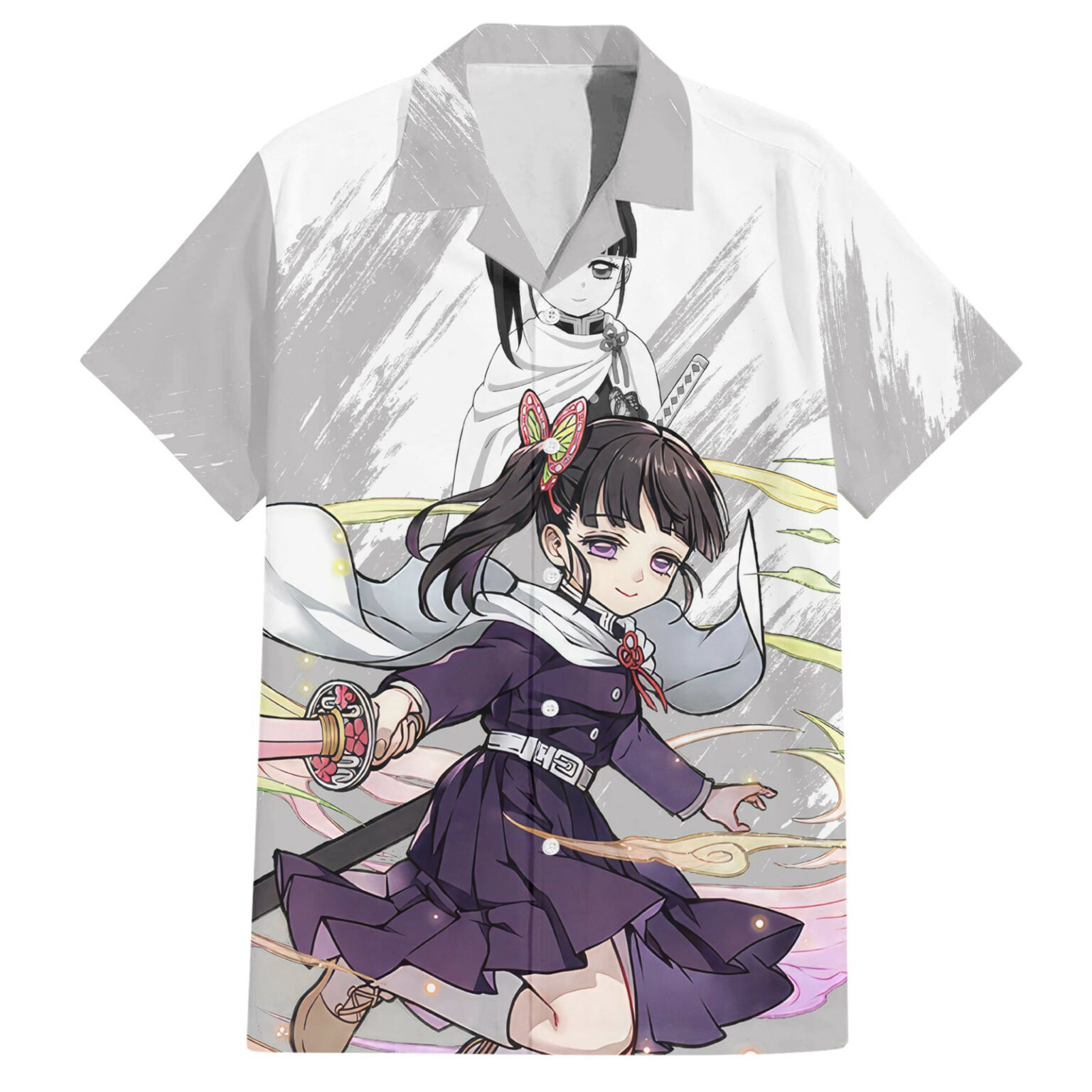 Kanao Tsuyuri Hawaiian Shirt Demon Slayer - Unique Anime Apparel for Fans