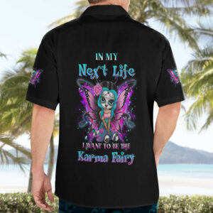 Karma Fairy Sugar Skull Hawaiian Shirt 4