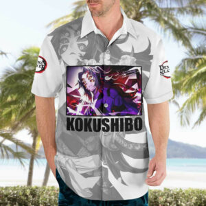 Kokushibo Kimesu No Yaiba Hawaiian Shirt Japan Anime 3