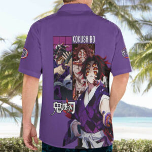Kokushibo Kimesu No Yaiba Hawaiian Shirt Japan Anime 4 1