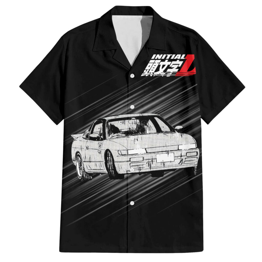 Mako Sato SilEighty Initial D Hawaiian Shirt Manga Mix Anime