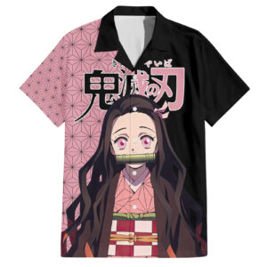 Nezuko Kamado Demon Slayer Hawaiian Shirt Anime 1 1