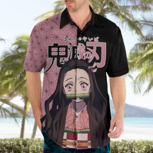 Nezuko Kamado Demon Slayer Hawaiian Shirt Anime 3 1
