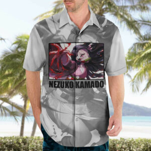 Nezuko Kamado Demon Slayer Hawaiian Shirt Anime 3