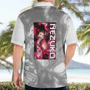 Nezuko Kamado Demon Slayer Hawaiian Shirt Anime 4