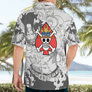 Portgas DAce One Piece Hawaiian Shirt Anime Mix Manga 4