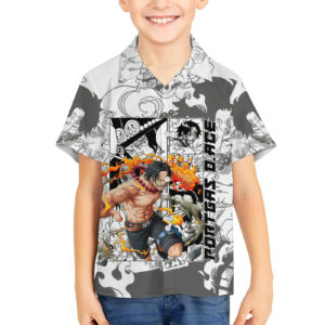 Portgas DAce One Piece Hawaiian Shirt Anime Mix Manga 5