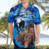 Raging Princess Mononoke Studio Ghibli Hawaiian Shirt Trippy 3