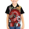 Red Dragon Hawaiian Shirt Japan Art 5
