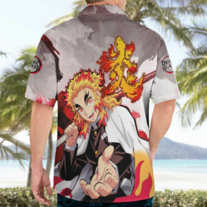 Rengoku Kyoujurou Demon Slayer Hawaiian Shirt Anime 4