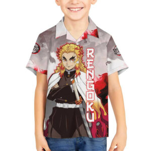 Rengoku Kyoujurou Demon Slayer Hawaiian Shirt Anime 5