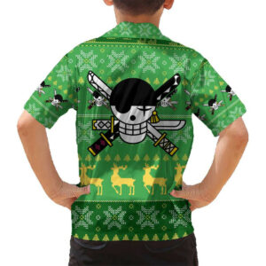 Roronoa Zoro One Piece Hawaiian Shirt Anime Mix Christmas 6