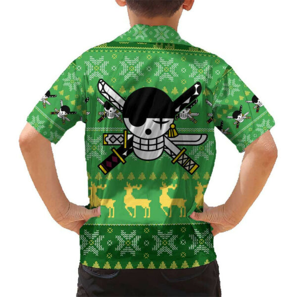 Roronoa Zoro One Piece Hawaiian Shirt Anime Mix Christmas 6