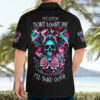 Rose Skull Hawaiian Shirt Heaven Dont Want Me And Hells Afraid Ill Take Over 4