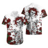 Rose Skull Hawaiian Shirt Rose Skull Day Of The Dead 3