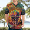 Skull Flaming Hawaiian Shirt I Can Fix Stupid But Its Gonna Hurt 3
