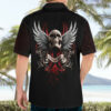 Skull Hawaiian Shirt Blood Skull Survivor 5