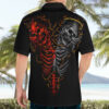 Skull Hawaiian Shirt Devil And Angel Twin Skull 5
