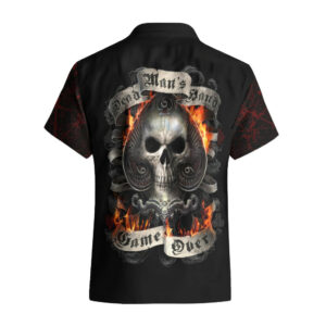 Skull Hawaiian Shirt Gambling Death Fire 2
