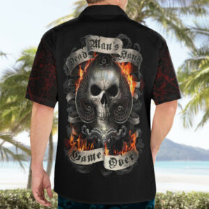 Skull Hawaiian Shirt Gambling Death Fire 5