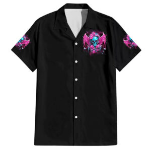 Skull Lady Hawaiian Shirt In My Next Life I Want To Be The Karma Fairy 2