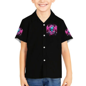 Skull Lady Hawaiian Shirt In My Next Life I Want To Be The Karma Fairy 5