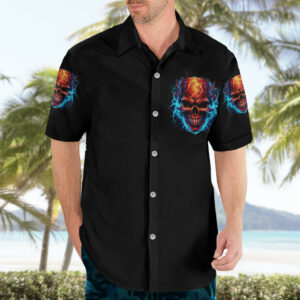 Thunder Skull Hawaiian Shirt I Cant Go To Hell Devil Restrainning Order Against Me 4