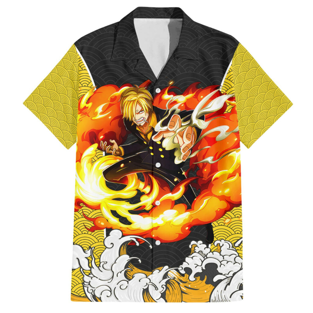 Vinsmoke Sanji One Piece Hawaiian Shirt Anime Mix Japan Pattern ...
