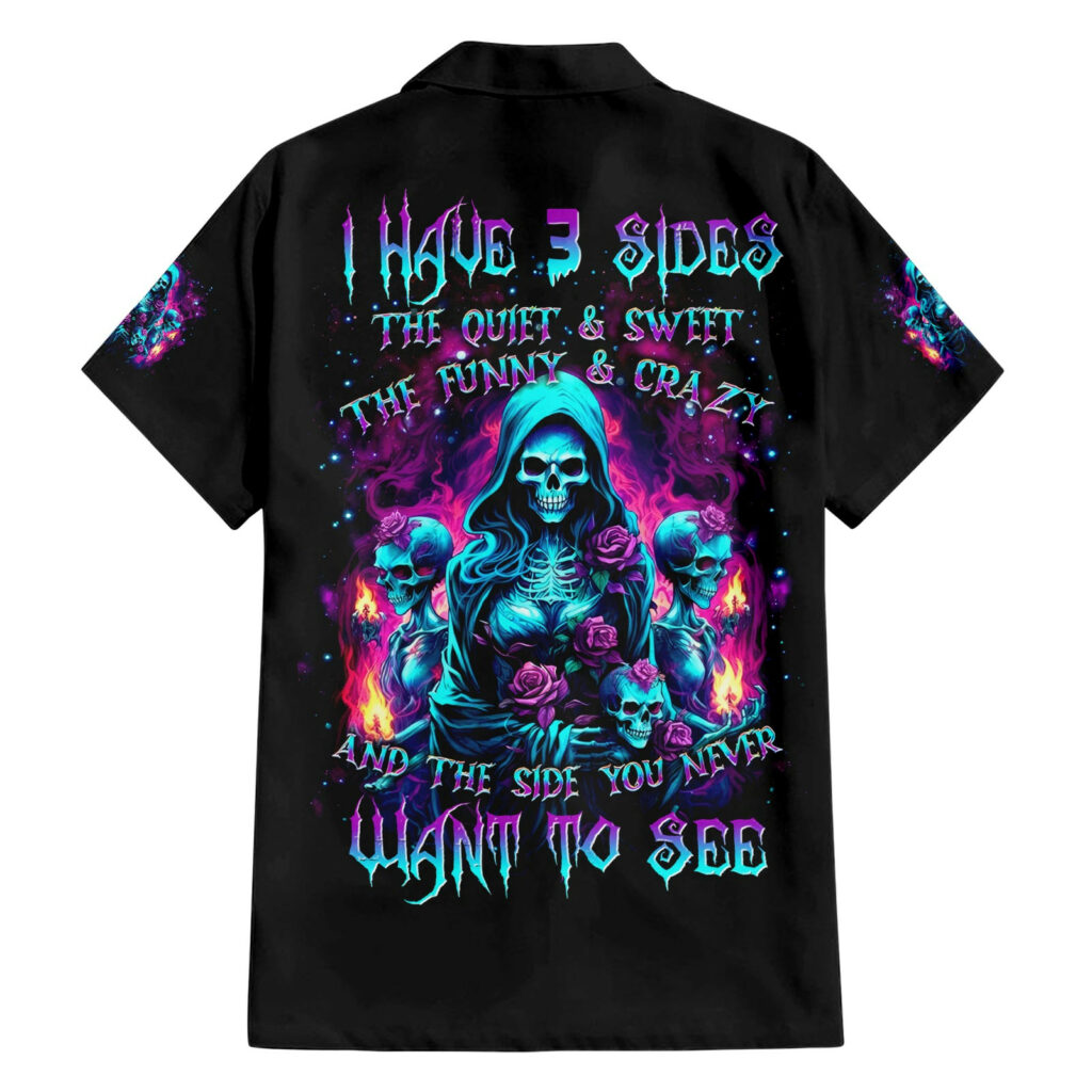 Witch Skull Hawaiian Shirt I Have 3 Sides And The Side You Never Want