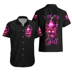Witch Skull Hawaiian Shirt Iam The Spell 3