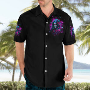 Witch Skull Hawaiian Shirt Im A Good Person But Dont Give Me A Reason To Show Evil Side 3