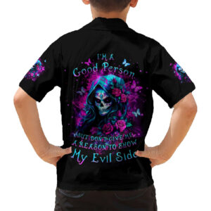 Witch Skull Hawaiian Shirt Im A Good Person But Dont Give Me A Reason To Show Evil Side 6