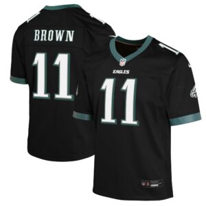 A.J. Brown Philadelphia Eagles Nike Youth Game Jersey - Black