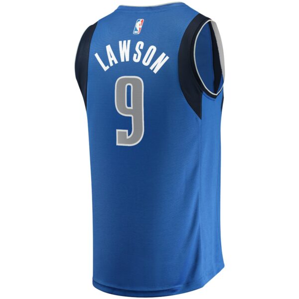 A.J. Lawson Dallas Mavericks Fanatics Youth Fast Break Player Jersey - Icon Edition - Blue - Image 4