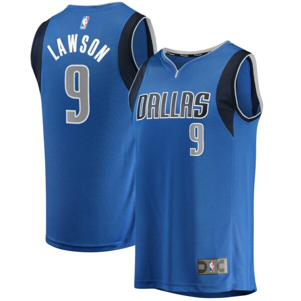 A.J. Lawson Dallas Mavericks Fanatics Youth Fast Break Player Jersey - Icon Edition - Blue - Image 2