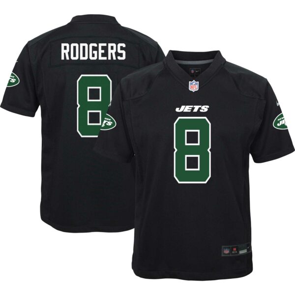 Aaron Rodgers New York Jets Nike Youth Game Fashion Jersey - Black