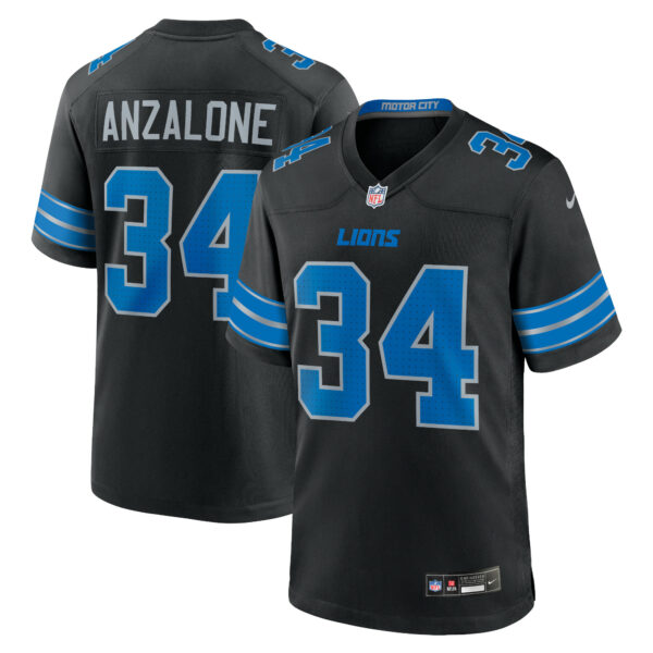 Alex Anzalone Detroit Lions Nike 2nd Alternate Game Jersey - Black