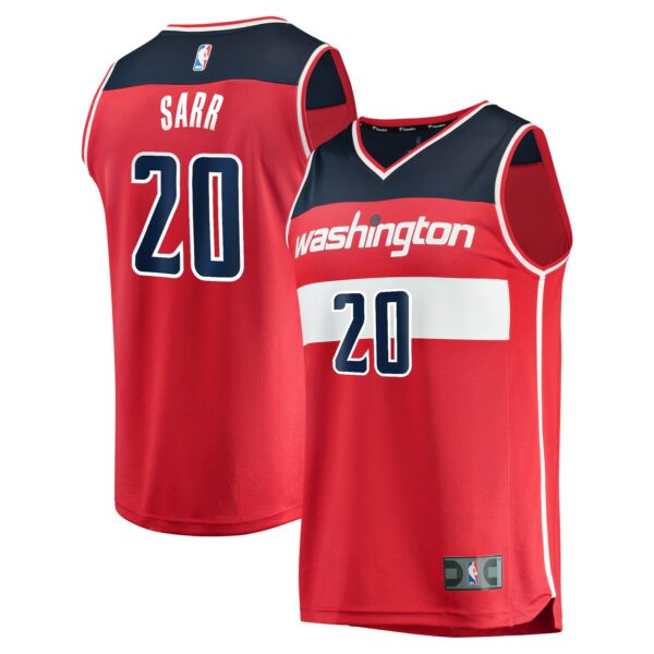 Alexandre Sarr Washington Wizards Fanatics Youth Fast Break Replica Player Jersey - Icon Edition - Red - Image 2