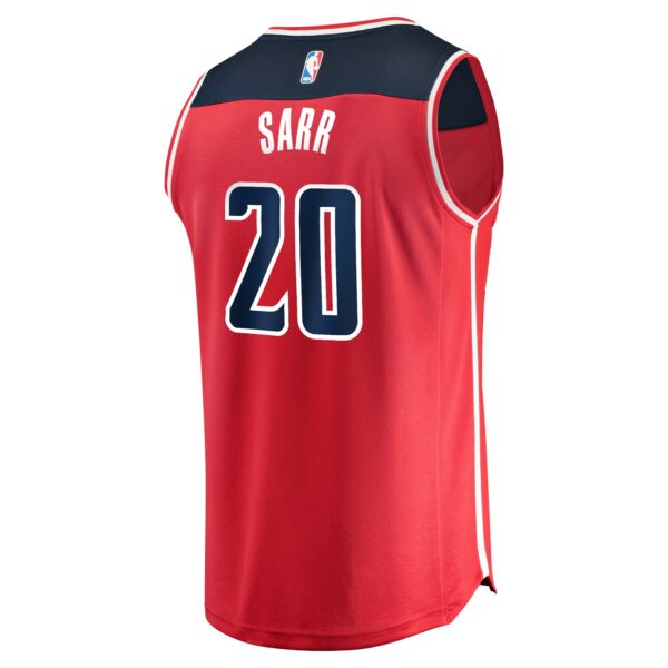 Alexandre Sarr Washington Wizards Fanatics Youth Fast Break Replica Player Jersey - Icon Edition - Red - Image 4