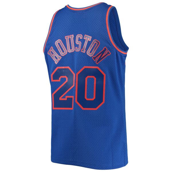 Allan Houston New York Knicks Mitchell & Ness 1996/97 Throwback Dark Swingman Jersey - Blue - Image 4