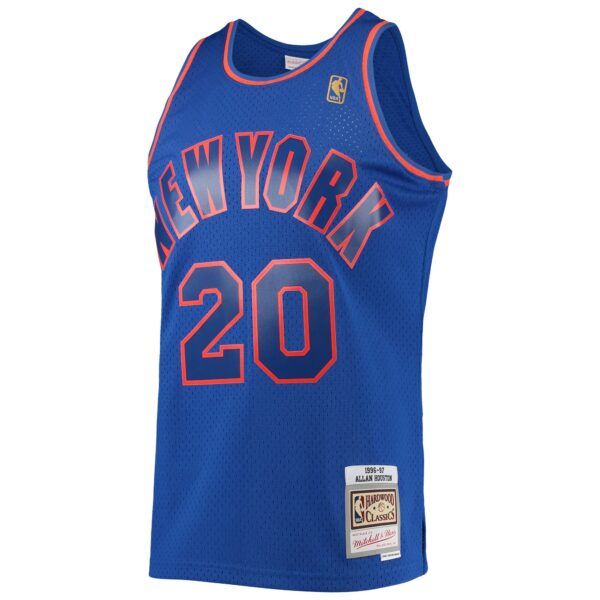 Allan Houston New York Knicks Mitchell & Ness 1996/97 Throwback Dark Swingman Jersey - Blue - Image 3
