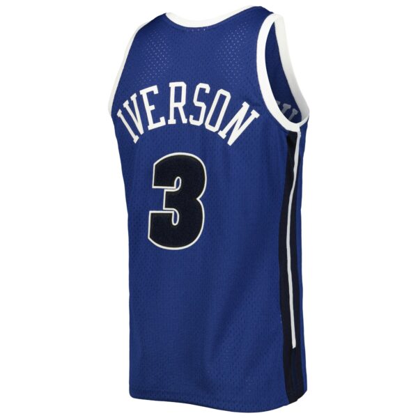 Allen Iverson Denver Nuggets Mitchell & Ness Hardwood Classics Off-Court Swingman Jersey - Blue - Image 4