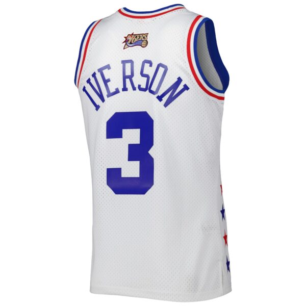 Allen Iverson Eastern Conference Mitchell & Ness 2003 All Star Game Swingman Jersey - White - Image 4