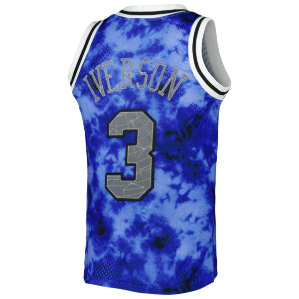Allen Iverson Philadelphia 76ers Mitchell & Ness 1996/97 Galaxy Swingman Jersey - Royal - Image 4