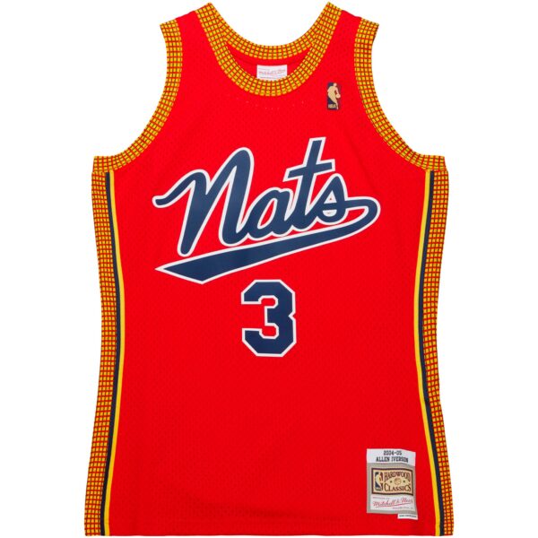 Allen Iverson Philadelphia 76ers Mitchell & Ness  2004/05 Hardwood Classics Swingman Jersey - Red - Image 3