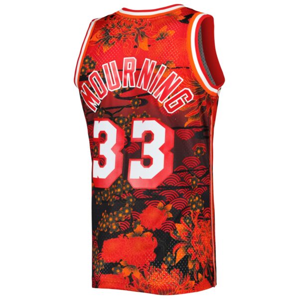 Alonzo Mourning Miami Heat Mitchell & Ness 1996/97 Hardwood Classics Lunar New Year Swingman Jersey - Red - Image 4
