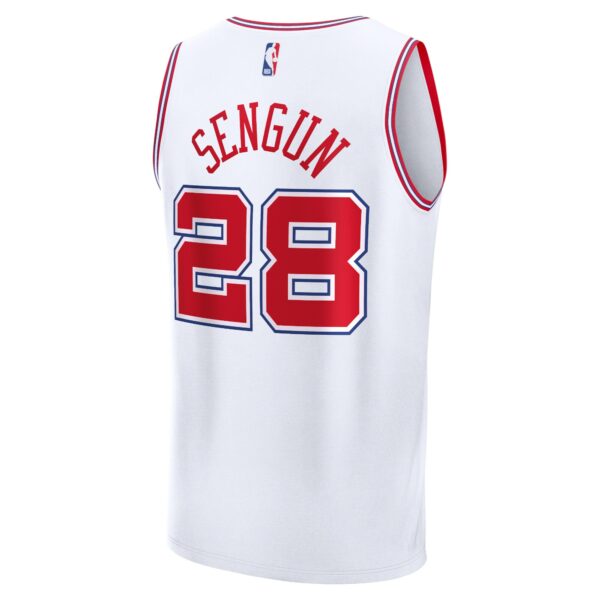 Alperen Sengun Houston Rockets Fanatics Fast Break Jersey - White - City Edition - Image 4
