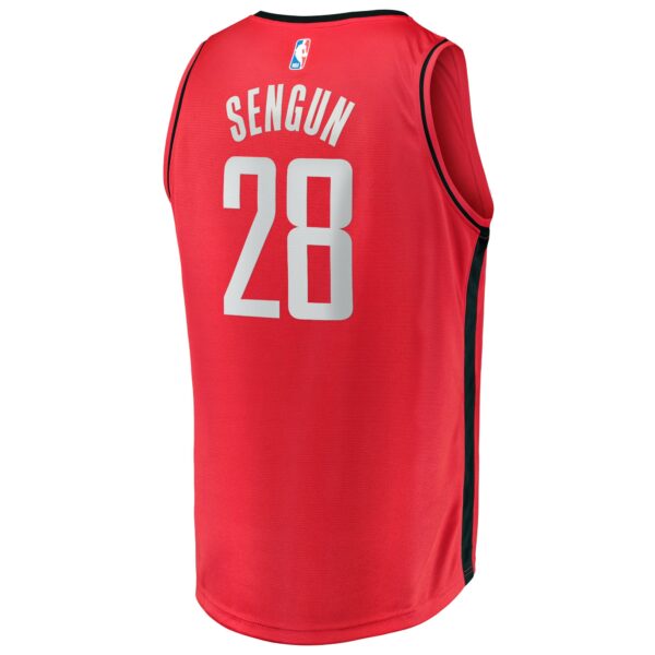 Alperen Sengun Houston Rockets Fanatics Fast Break Replica Jersey - Icon Edition - Red - Image 4