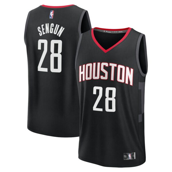 Alperen Sengun Houston Rockets Fanatics Youth Fast Break Replica Player Jersey - Statement Edition - Black - Image 2